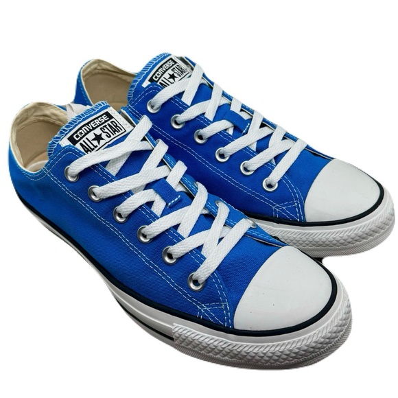 CONVERSE All Star Low Top Canvas Sneakers Bright Royal Blue, Men’s 8, Women’s 10 - Picture 1 of 11